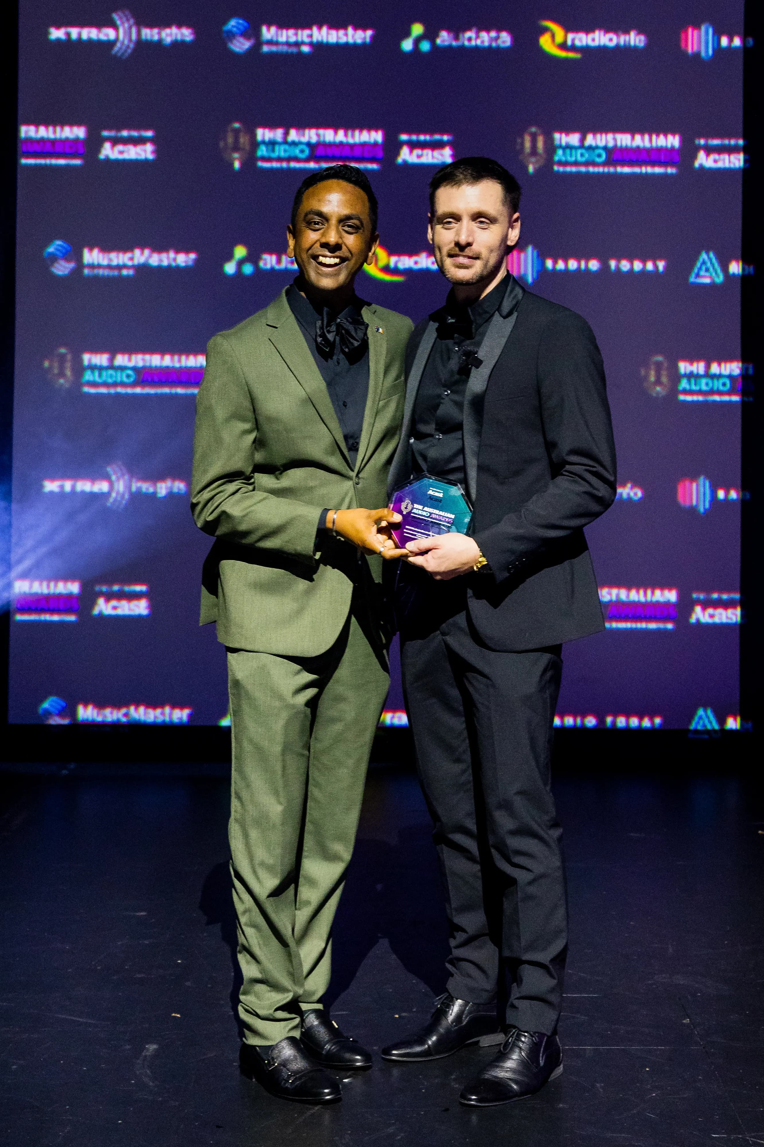 Joshua Fox and Josh Mansour at the Australian Audio Awards